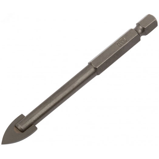 Сверло по кафелю и стеклу, шестигранный U-хвостовик под биту 10х85 мм