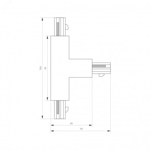 Коннектор тройной LGD-4TR-CON-EXT-R1-BK (C) (ARL, IP20 Пластик, 3 года)