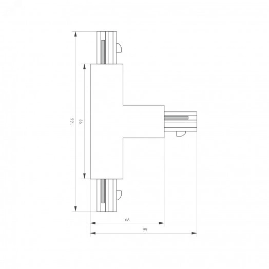 Коннектор тройной LGD-4TR-CON-EXT-R1-BK (C) (ARL, IP20 Пластик, 3 года)