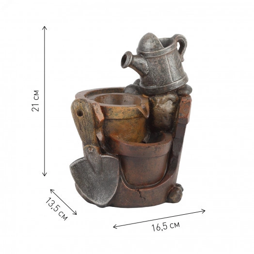 Фонтан декоративный Дачные истории высота 21см (настольный) GА-02206