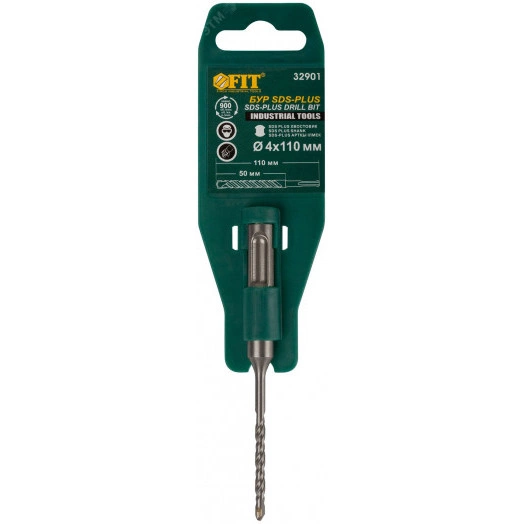 Бур по бетону SDS PLUS ''Профи'' с двойной резьбой 4 х 110 мм