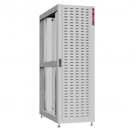 Шкаф серверный 48U 800х1070 передняя дверь: протект IP41. задняя дверь: двустворчатая глухой металл IP51. боковые панели: без. цвет: серый RAL7035 