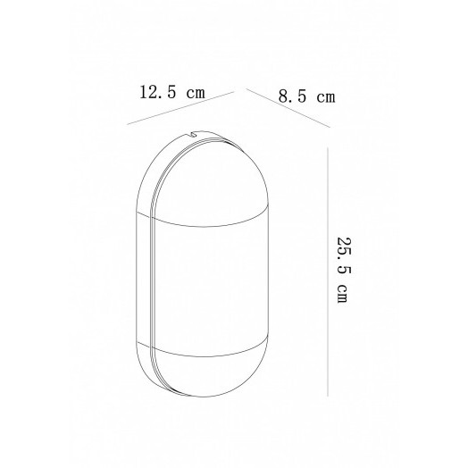 Светильник уличный настенный Arte Lamp MARFIK A2481AL-1BR 1*E27 Металл Прозрачный