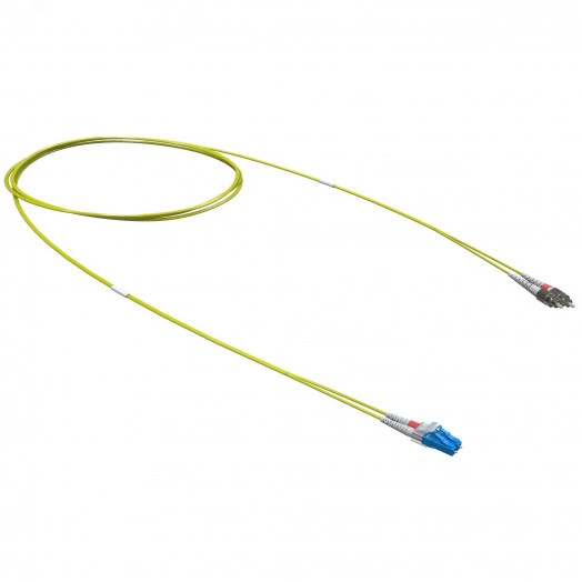 Оптический коммутационный шнур переходной Duplex LC-UPC/FC-UPC, 9/125 OS2, 10 м