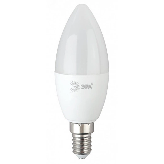 Лампа светодиодная LED B35-6W-865-E14 R (диод, свеча, 6Вт, хол, E14) (10/100/3500)