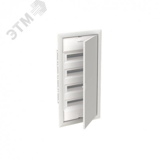 Щит распределительный встраиваемый 48 модулей ЩРв-п-48 пластиковый UK600 с дверью и самозажимными клеммами N/PE (UK648N3)