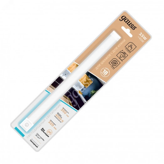 Светильник модульный линейный сенсорный 3,5 Вт 350 Лм 4000К 320х25х13 мм IP20 модельК работает от прикосновения с димером Modul Gauss