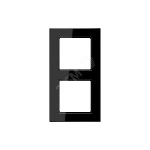 Рамка 2-я для горизонтальной/вертикальной установки  Серия- A550  Материал- термопласт. Цвет- черный