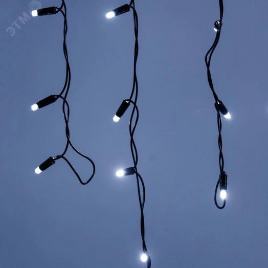 Светодиодная гирлянда ARD-EDGE-CLASSIC-2400x600-BLACK-88LED-MILK-STD White (230V, 6W) (Ardecoled, IP65)