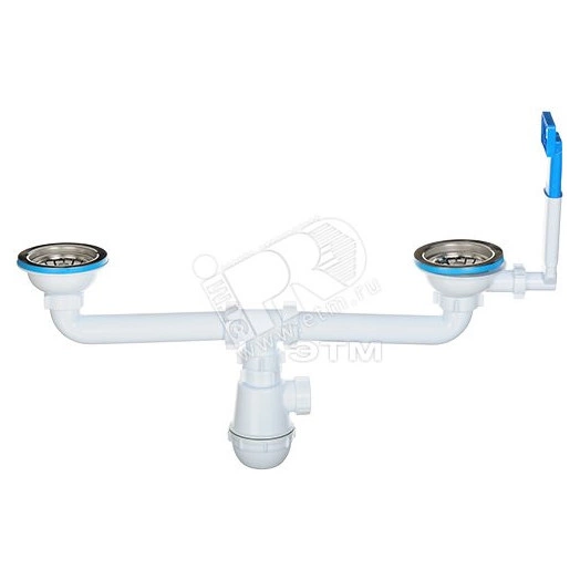 Сифон для мойки АНИ Грот 3 1/2' x 40 двойной с переливом