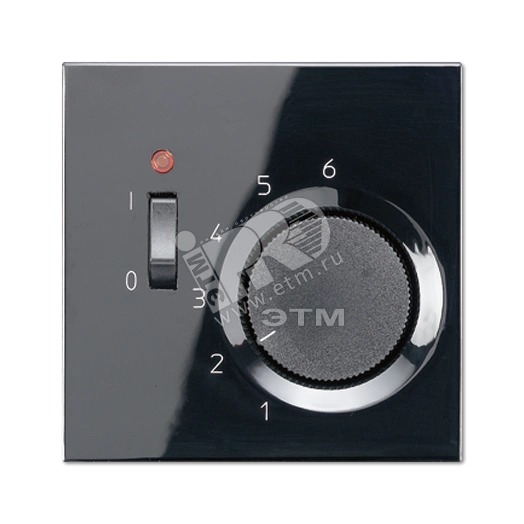 Крышка для регулятора температуры воздуха помещений  черная