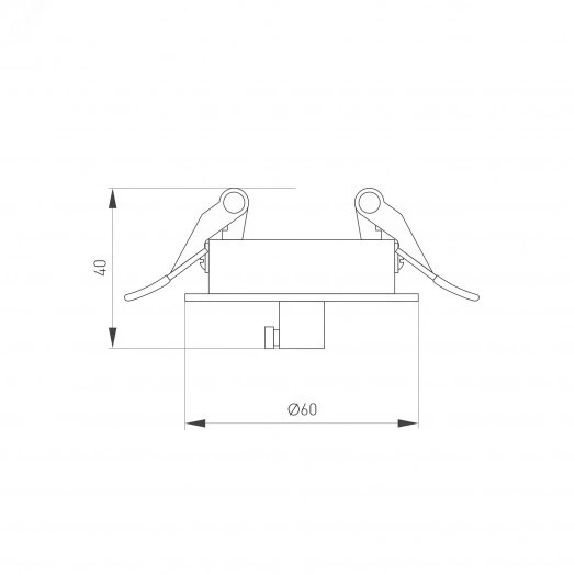 Чаша потолочная встраиваемая SPX-CANOPY-R60-C6.5 (BK) (Arlight, Металл)