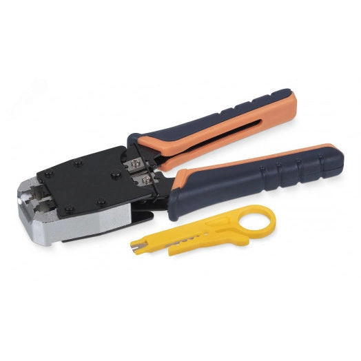 Инструмент обжимной для RJ-45 (8р8с), RJ-11/12 (6р6с, 6р4с, 6р2с), профессиональный