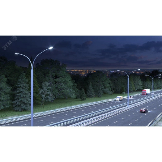 Светильник LED Effect KEDR 3.0 (СКУ) 200Вт 34000лм 5000К IP67 КСС Ш консольный, вторичная оптика поликарбонат, корпус литой алюминий