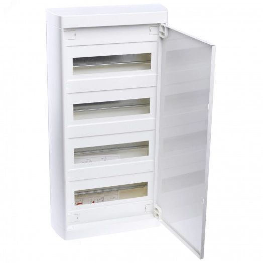 Щит распределительный навесной ЩРН-п-48 пластиковый, металлическая дверь