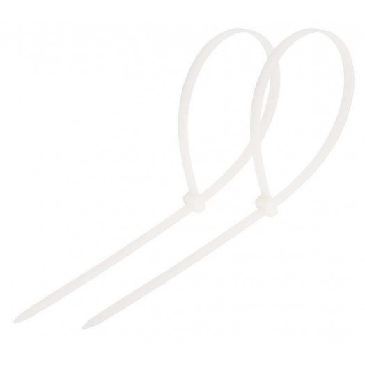 Хомут кабельный 3.6х250 нейл. бел. (уп.100шт) Rexant 07-0250