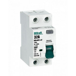 Выключатель дифференциального тока 2P 32А 300мА тип A 6кА УЗО-03 SchE 14281DEK
