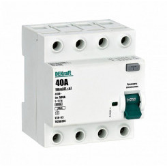 Выключатель дифференциального тока 4P 40А 100мА тип A 6кА УЗО-03 SchE 14298DEK