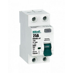 Выключатель дифференциального тока 2P 25А 300мА тип A 6кА УЗО-03 SchE 14280DEK