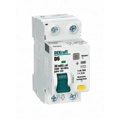 Выключатель автоматический дифференциального тока АВДТ 1Р+N 6А 30мА тип AC х-ка D ДИФ-103 4.5кА Sche 16059DEK Выключатель автоматический дифференциального тока АВДТ 1Р+N 6А 30мА тип AC х-ка D ДИФ-103 4.5кА Sche 16059DEK