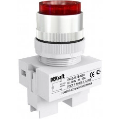 Лампа коммутационная ALTE ЛК-22 d22мм 220В неон красн. SchE 25008DEK