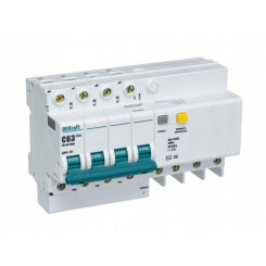 Выключатель автоматический дифференциального тока 4п C 63А 30мА тип AC 4.5кА ДИФ-101 8мод. SchE 15026DEK