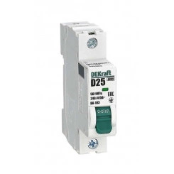 Выключатель автоматический модульный 1п D 25А 6кА ВА-103 SchE 12339DEK