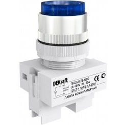 Лампа коммутационная ALTE ЛК-22 d22мм 220В неон син. SchE 25010DEK