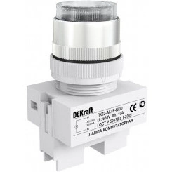 Лампа коммутационная ALTE ЛК-22 d22мм 220В неон бел. SchE 25006DEK