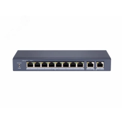Коммутатор неуправляемый сетевой 8 портов RJ45 PoE, 1хUplink, 1хSFP DS-S1008GP