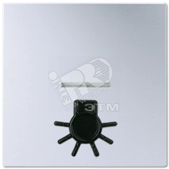 Клавиша с окошком для подсветки и рельефным символом освещение алюминий Клавиша с окошком для подсветки и рельефным символом освещение алюминий