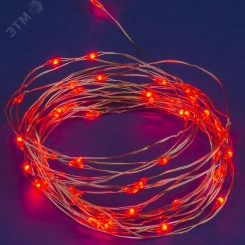 Гирлянда светодиодная 10м 100 светодиодов RGB свет Пульт ДУ (в/к) Провод прозрачный ULD-S1000-100/DTA/RC RGB IP44