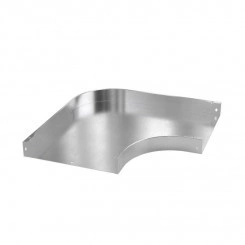 Угол для лотка горизонтальный 90град. 400х50 алюм. 2мм в компл. с крепежн. элемент. и соединит. пластинами DKC ASDH540K