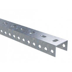 Профиль П-образный L800 сталь 2.5мм PSL нерж. AISI 304 DKC IBPM2908C