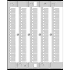 Табличка маркировочная горизонт. CNU/8/W1 "W1" (уп.500шт) DKC ZN80W1H