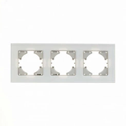 UGRA рамка 3-местная, стекло,  белый.