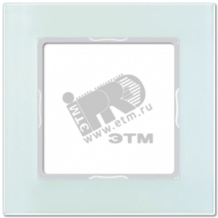 Рамка 1-я для горизонтальной/вертикальной установки  Серия- ACreation  Материал- стекло  Цвет- матовый белый