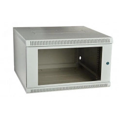Шкаф телекоммуникационный настенный сварной 19д15U(600x300) дверь стекло