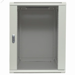 Шкаф настенный 19' TERACOM PRO 12U 600х450 мм дверь стеклянная с замком-ручкой серый