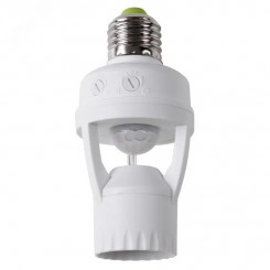Датчик движения в патрон E27 ДДП01 360град 60Вт 3-2000Лк 6м 10-300сек Датчик движения в патрон E27 ДДП01 360град 60Вт 3-2000Лк 6м 10-300сек