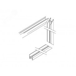 Профиль окантовочный для крепления неподвижных створок в проеме (арт001)