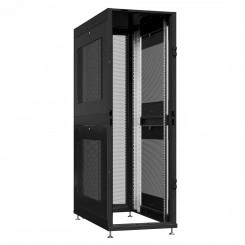 Шкаф серверный 42U 600х1200 передняя дверь: без. задняя дверь: двустворчатая перфорированная IP20. боковые панели: перфорированные. цвет: черный RAL9005 