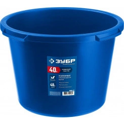 Таз 40 л круглый строительный пластиковый усиленный