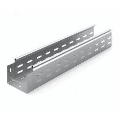 Металлический лоток перфорированный 100х80х3000, толщина 0,8 мм, Сендзимир цинк Металлический лоток перфорированный 100х80х3000, толщина 0,8 мм, Сендзимир цинк