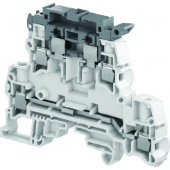 Клемма винтовая ZS4-D2-SF1 - 4 мм?, 2 уровня, 4 зажима, держатель предохранителя на верхнем уровне