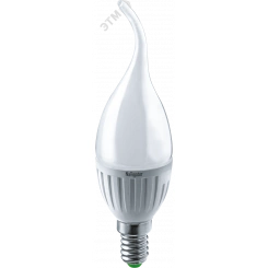 Лампа светодиодная LED 5вт E14 теплый матовая свеча на ветру Лампа светодиодная LED 5вт E14 теплый матовая свеча на ветру