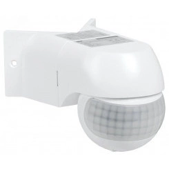 Датчик движения ДД 016 белый 800Вт 180гр 12м IP44 IEK Датчик движения ДД 016 белый 800Вт 180гр 12м IP44 IEK