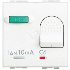 Выключатель автоматический дифференциальный 2п 6А 230В 2 модуля Выключатель автоматический дифференциальный 2п 6А 230В 2 модуля