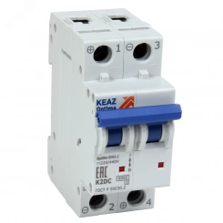 Выключатель автоматический двухполюсный 1А Z 10кА DC OptiDin BM63-2Z1-DC-УХЛ3-РЕГ Выключатель автоматический двухполюсный 1А Z 10кА DC OptiDin BM63-2Z1-DC-УХЛ3-РЕГ