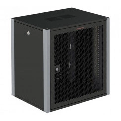 Шкаф телекоммуникационный настенный 19' 22U дверь перфорированная IP20. 600x450x1040mm(ШхГхВ) цвет черный(RAL 9004/RAL7000) Шкаф телекоммуникационный настенный 19' 22U дверь перфорированная IP20. 600x450x1040mm(ШхГхВ) цвет черный(RAL 9004/RAL7000)